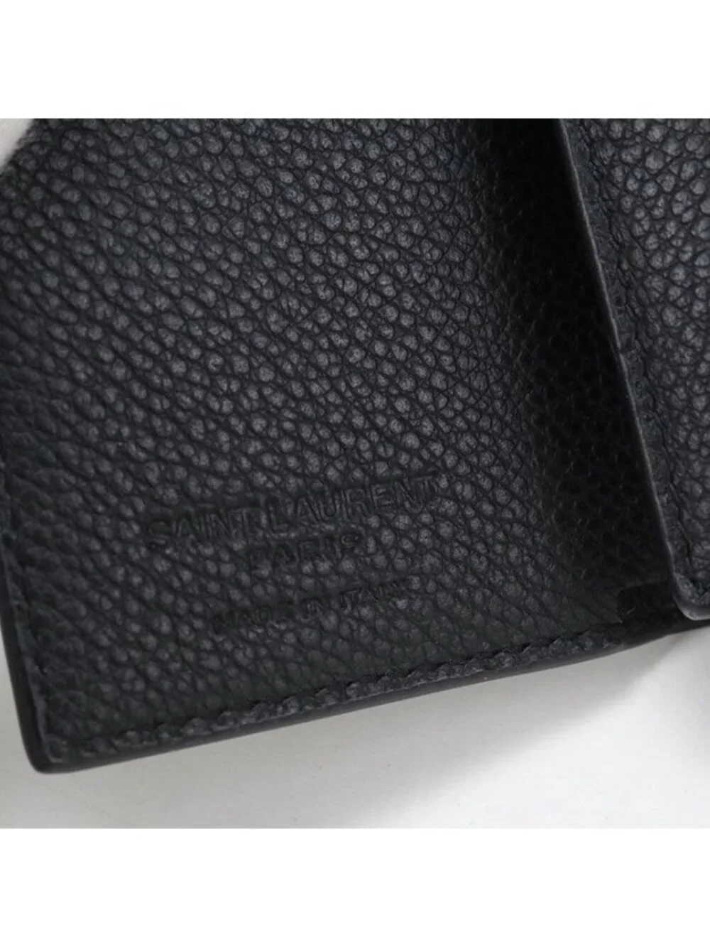 Saint Laurent Compact Wallet Trifold Leather - Picture 7 of 7
